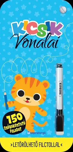 Kicsik vonalai - 150 szórakoztató feladat - Letörölhető filctollal Vedd meg online