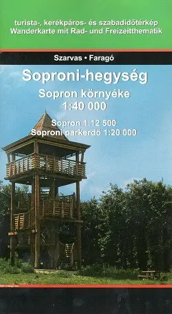 Legjobb ár Soproni-hegység, Sopron környéke turista térkép