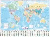 Kedvezményes ár Collins World Wall Laminated Map byCollins Maps;