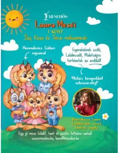 Azonnali szállítás Laura Meséi 1. kötet - Íku, Kesu és Tincsi mókusmeséi