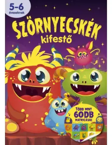 Végkiárusítás Szörnyecskék kifestő