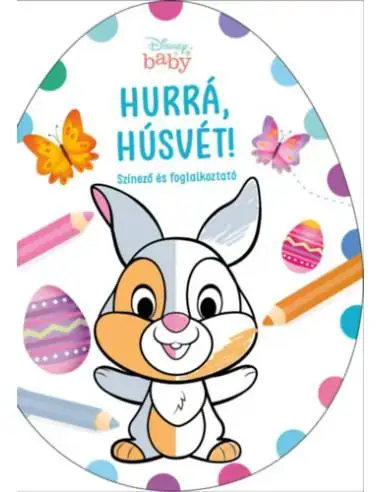 Expressz kézbesítés Hurrá, Húsvét! - Színező és foglalkoztató - Disney Baby tojás alakú színező