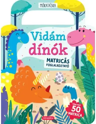 Vidám dínók - Matricás foglalkoztató - Több mint 50 matrica Expressz kézbesítés