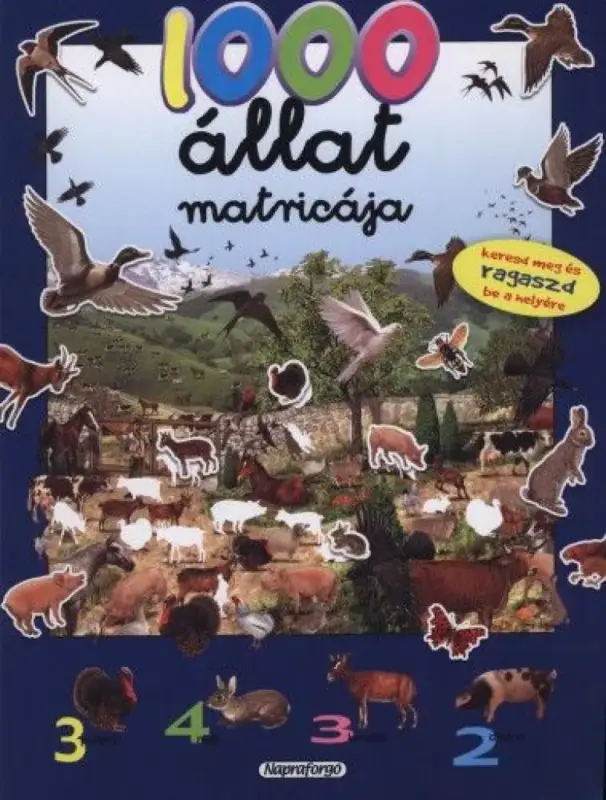 Outlet 1000 állat matricája - Kék