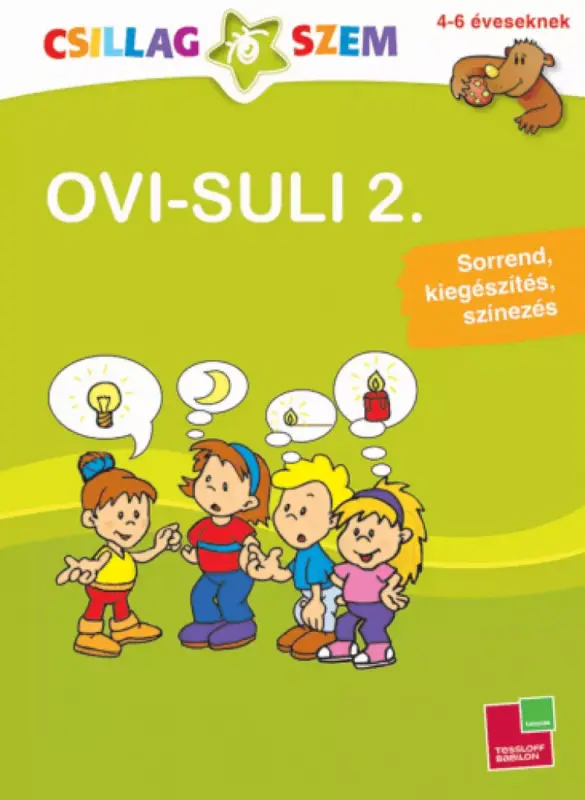 Szuper ajánlat Ovi-suli 2. Sorrend, kiegészítés, színezés
